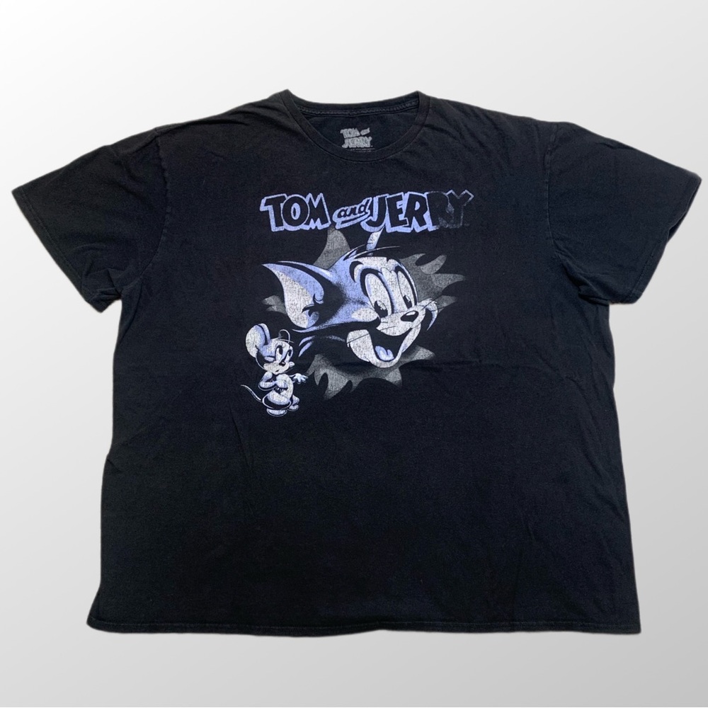 Tom and Jerry Vintage Retro Black T-shirt